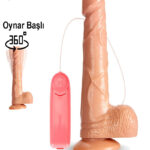 19 cm Dönen Dildo Vibratör