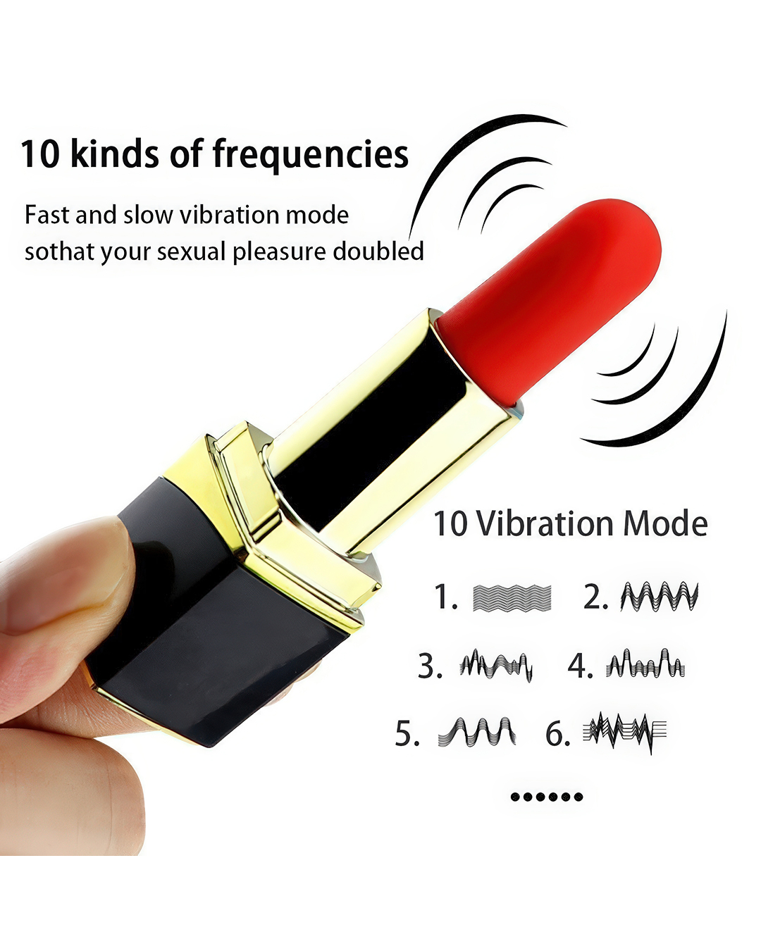 C-YQW-484-urun-diyarbakirsexshop Ruj Şeklinde Mini Vibratör - Görsel 1