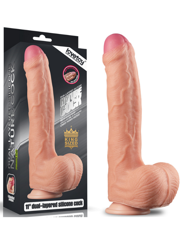 censan-11-inc-dual-layer-platinum-silicone-cock-1115244-1 11 İnç Dual Layer Platinum Silicone Cock - Görsel 1