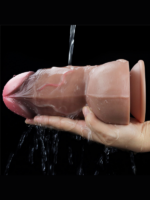 7.0 İnç Dual Layered Platinum Silicone Cock - Görsel 2