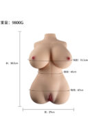 9.8KG Ağırlığında Emiş Özellikli Ultra Realistik Yarım Vücut Mastürbatör - Görsel 5