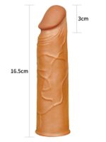 Add 1" Pleasure X Tender Penis Sleeve Brown - Görsel 2