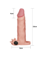 Add 2 İnç Pleasure X Tender Vibrating Penis Sleeve Flesh - Görsel 2