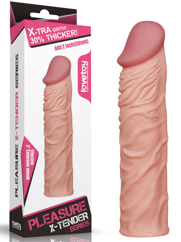 censan-add-2-pleasure-x-tender-penis-sleeve-flesh-1115702-1 Add 2" Pleasure X Tender Penis Sleeve Flesh - Görsel 1