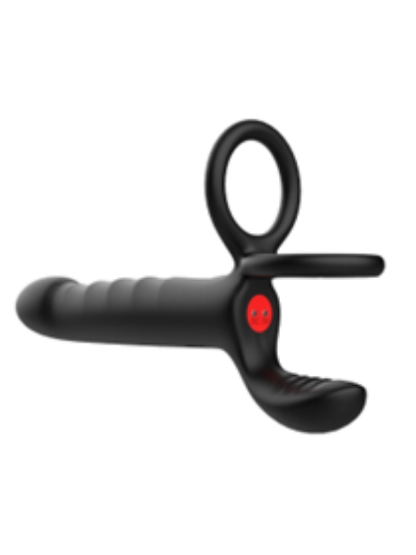 censan-cift-penis-halkali-titresimli-prostat-masaj-aleti-ve-dildo-vibrator-geciktirici-etkili-testis-uyarici-esnek-silikon-anal-plug-1588375-1 Çift Penis Halkalı Titreşimli Prostat Masaj Aleti ve Dildo Vibratör - Geciktirici Etkili & Testis Uyarıcı Esnek Silikon Anal Plug - Görsel 1