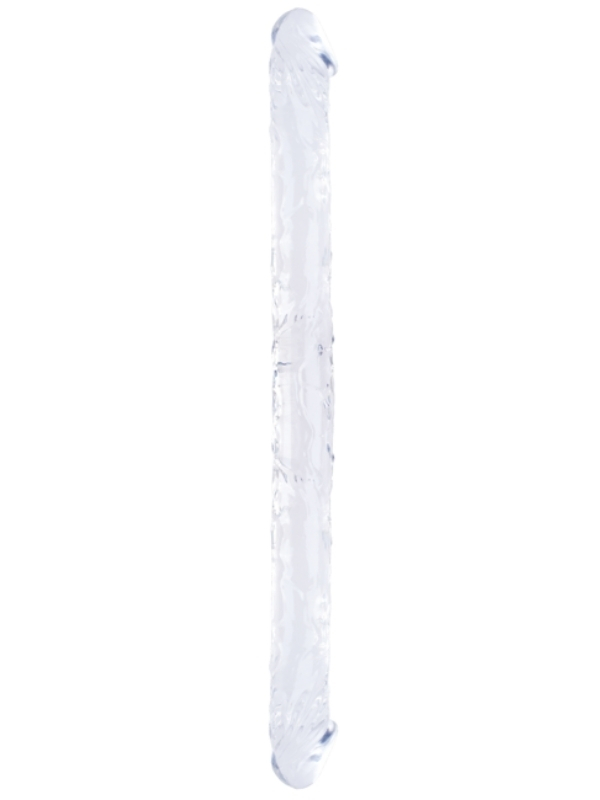 censan-cift-tarafli-esnek-dildo-34-cm-gercekci-dokulu-seffaf-renk-1281716-1 Çift Taraflı Esnek Dildo 34 cm – Gerçekçi Dokulu Şeffaf Renk - Görsel 1