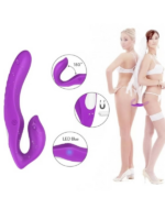 Çift Titreşim Motorlu Strapless Giyilebilir Çift Taraflı Vibratör – 180° Bükülebilir, IPX7 Su Geçirmez - Görsel 2