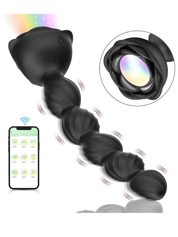 censan-telefon-kontrollu-haley-rose-pulled-beads-anal-plug-siyah-1122681-1 Telefon Kontrollü Haley Rose Pulled Beads Anal Plug – Siyah - Görsel 1