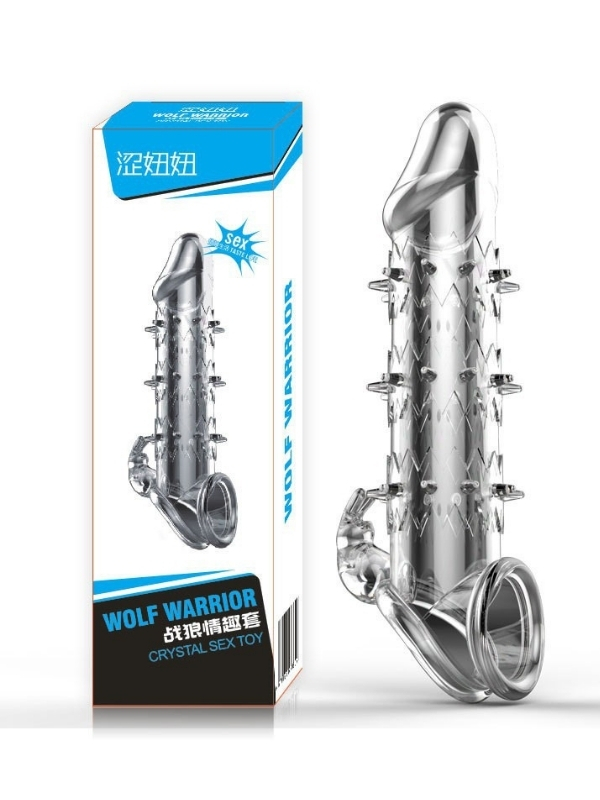 censan-wolf-warrior-crystal-seffaf-dokulu-penis-kilifi-esnek-tpe-malzeme-gercekci-his-138-cm-1278794-1 Wolf Warrior Crystal Şeffaf Dokulu Penis Kılıfı – Esnek TPE Malzeme, Gerçekçi His, 13.8 cm - Görsel 1