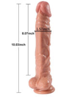 Jihad Knight  Uzaktan Kumandalı Şarjlı Realistik Penis Döner Başlı 25.5 cm - Görsel 2